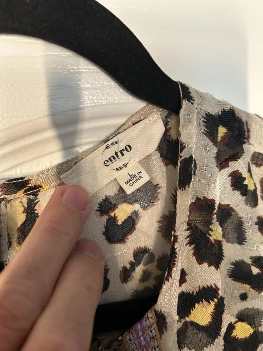 Mixed pattern Blouse - Picture 4 of 4